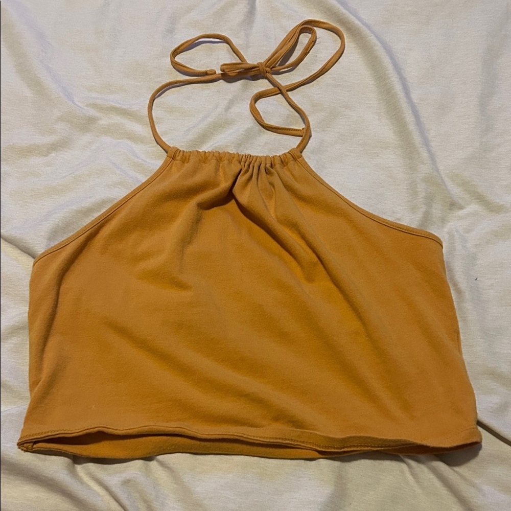 Forever 21 Rust Halter Crop Top